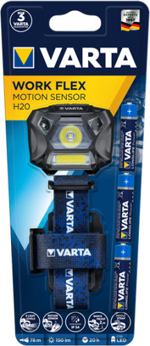 Varta Work Flex Motion SensorH20 lampe de Tête/capteur de mouv. 535502-06