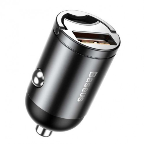 Baseus Car Charger Tiny Star Mini Quick Charge, U+Um 12/24V, 30W Gray (VCHX-A0G) DA603190-021