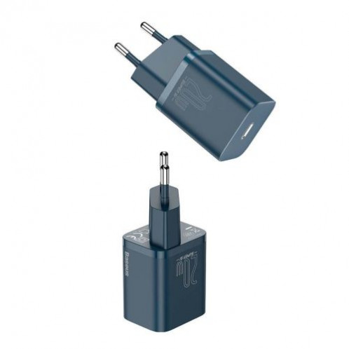 Baseus Travel Charger set Super Si 1C PD Fast charger 20W Blue EU (CCSUP-B03) DA69239-013