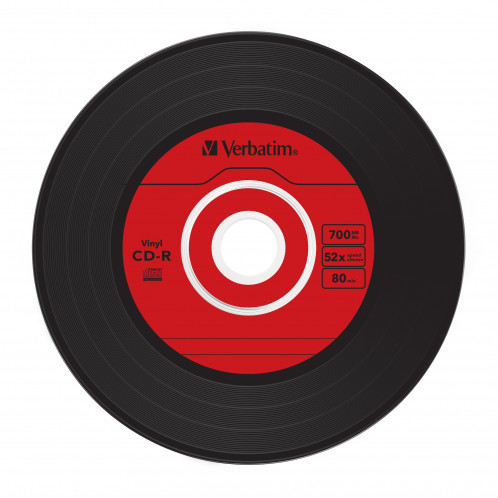 1x10 Verbatim CD-R 80 / 700MB 52x Speed, Vinyl Surface, Slim 112105-010