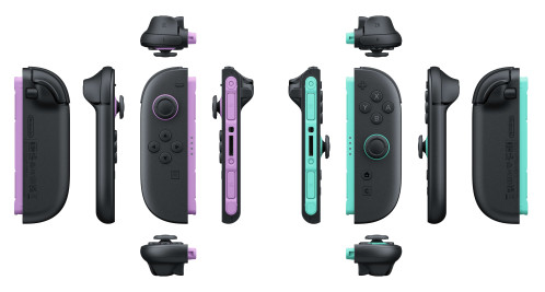 Nintendo Paire de manettes Joy Con 2 violet clair / vert clair 224872-06
