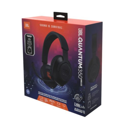 JBL Quantum 350 Headphone Wireless Gaming Headset with Microphone, (USB), Black EU DB5500161-04