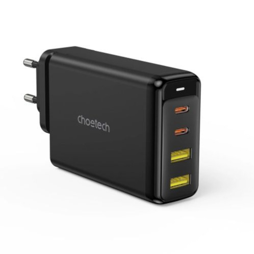 Choetech charger GaN 140W 4 ports (2x USB C, 2x USB) black (PD6005) DH3958711-02