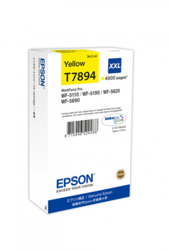 Epson DURABrite Ultra Ink XXL jaune T 7894 829920-02