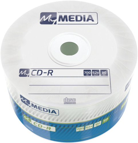 1x50 MyMedia CD-R 80 / 700MB 52x Speed Wrap 582199-05
