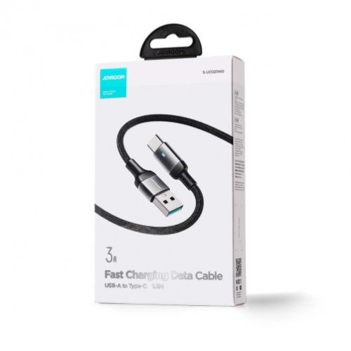 Joyroom USB Type-C Data Cable, 3A, 1.2m, Black (S-UC027A10) DO155447-05