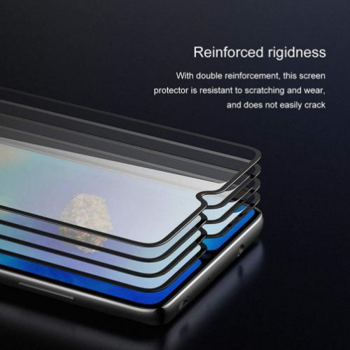 Baseus Huawei Mate 20 0.3 mm All-screen Arc-surface Anti-Bluelight T-Glass Black (SGHWMATE20-KB01) DA01780-09