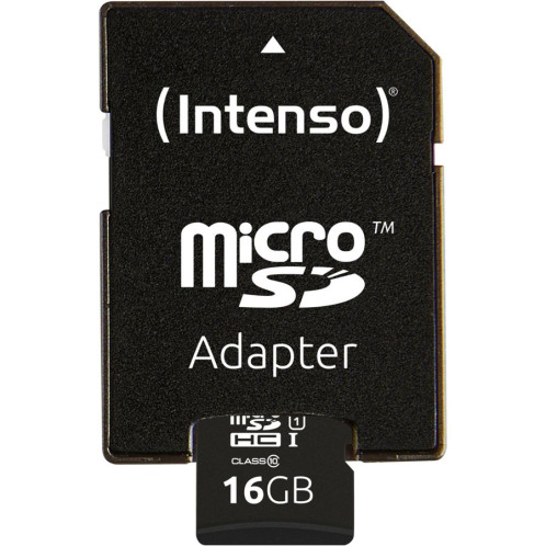 Intenso microSDHC Card 16GB C10 UHS-I Premium avec adapt. 115677-04