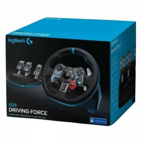Logitech Racing Wheel G29 Driving Force with Pedals for PC, PS5, PS4, PS3 Black EU (941-000112) DO18300853-04