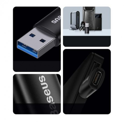 Baseus Converter Ingenuity Series Mini OTG Adaptor USB-A 3.1 Male to Type-C Female Black (ZJJQ000101) DA282273-015