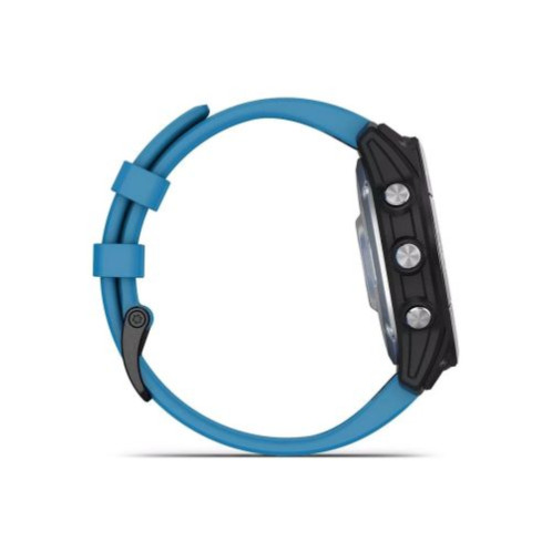 Garmin Quatix 7 Base Smart Watch 47mm, GPS, 10ATM, Graphite with Light Blue Silicone Band EU DA34800417-03