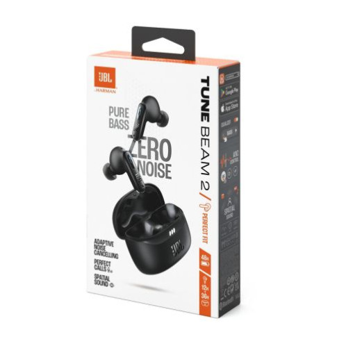 JBL Tune Beam 2 TWS Bluetooth Wireless In-Ear Earbuds Black EU DB6700242-02