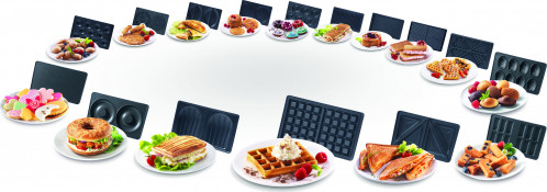 Tefal SW 852 D Snack Collection Appareil à croque-m. et gaufre 537483-014