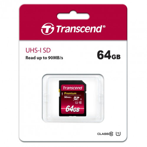 Transcend SDXC 64GB Class 10 UHS-I 400x Premium 734944-02