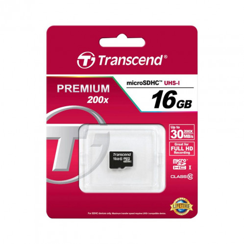 Transcend microSDHC 16GB Class 10 555989-02