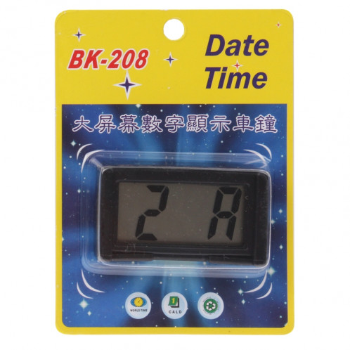 LCD Horloge numérique de voiture électronique Accessoire intérieur