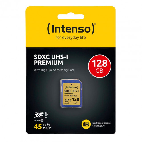 Intenso SDXC Card 128GB Class 10 UHS-I Premium 367733-03