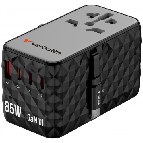 Verbatim Charge´n´Travel Diamond 85W câble retr. CNT-02 32127 113978-09