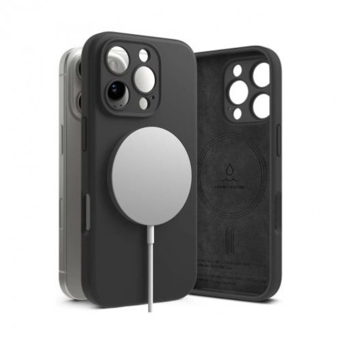 Ringke iPhone 16 Pro Case Silicone Magnetic Black DI1044387-01