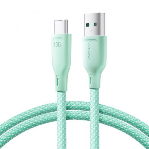 Joyroom USB Type-C Multi-Color Series Fast Charging and Data Cable, 100W, 1m, Green (S-A34) DO155432-03