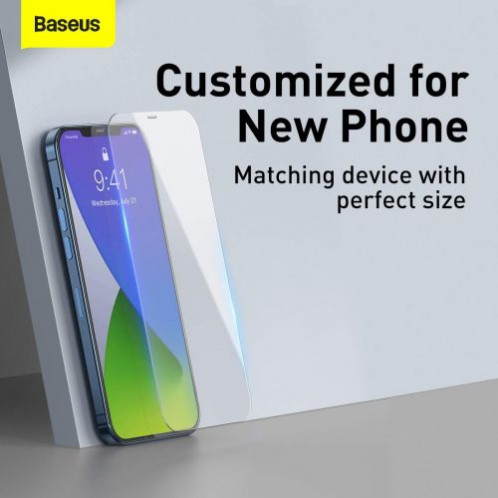 Baseus iPhone 12 Pro Max 0.3 mm Full-glass Tempered Glass (2pcs) White (SGAPIPH67N-LS02) DA147469-011