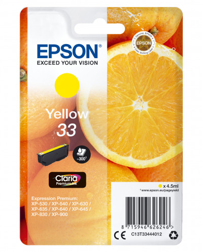 Epson jaune Claria Premium 33 T 3344 268144-05