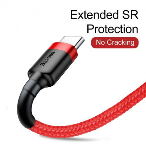Baseus Type-C Cafule cable 2A, 3m Red/Red (CATKLF-U09) DA338937-016