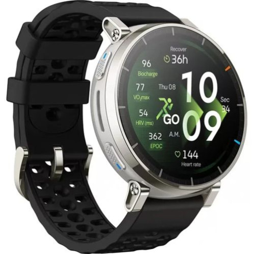 Amazfit Active 3 Premium NFC, 45mm with Silicon Band, Gold Black EU W2558GL1N DM11900420-02