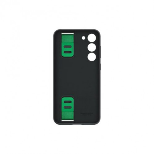 Samsung Galaxy S23 Plus Silicone Case Gripped with Back Strap Black (EF-GS916TBEGWW) DA1100535-02