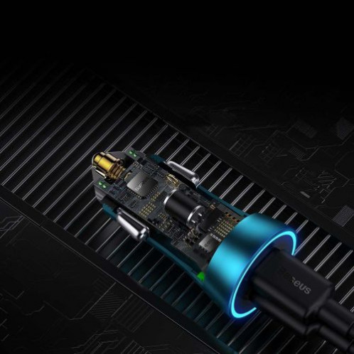 Baseus Car Charger Golden Contactor Pro fast Charger C+C 40W Blue (CGJP000003) DA82291-015