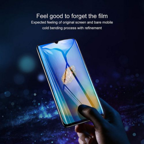 Baseus Huawei Mate 20 0.3 mm All-screen Arc-surface Anti-Bluelight T-Glass Black (SGHWMATE20-KB01) DA01780-09