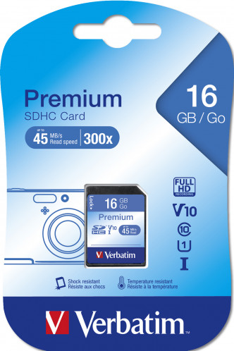 Verbatim SDHC carte 16GB Class 10 753746-03