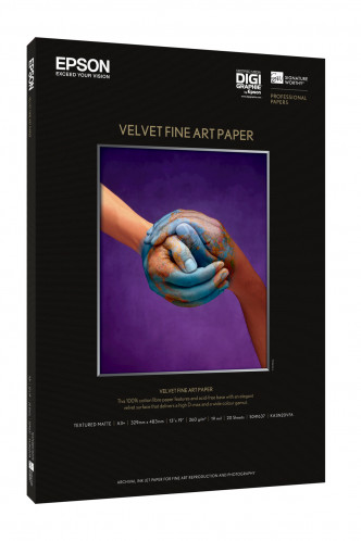 Epson Velvet Fine Art papier A2 25 feuilles, 260g S 042096 659890-04