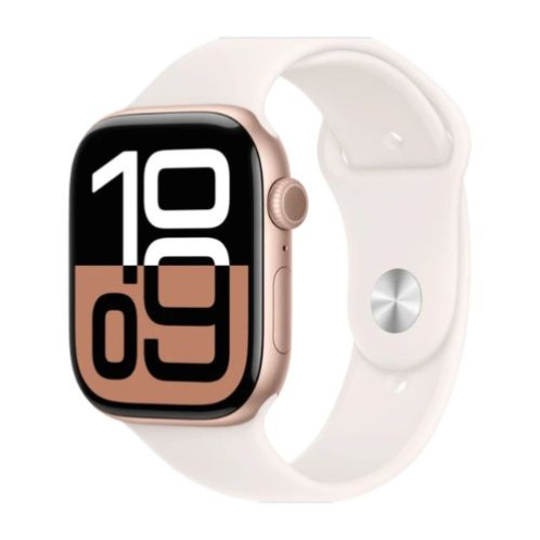 Apple Watch Series 10 GPS + Cellular 46mm Rose Gold Alu case, Light Blush Sport Band M/L EU MWY73 DP31500967-01