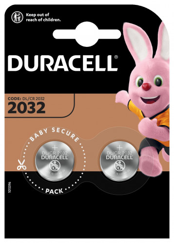 1x2 Duracell CR 2032 Pile bouton Lithium 865622-02