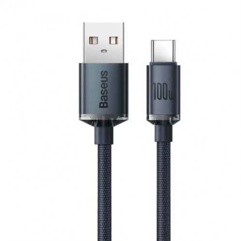 Baseus Type-C Crystal Shine series fast charging data cable 100W 2m Black (CAJY000501) DA360168-018