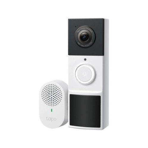 TP-Link Smart Video Doorbell Tapo D210 Kit, Wireless, 2K 5MP, IP65, White EU DP6500521-01