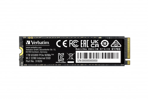 Verbatim Vi5000 M.2 SSD 1TB PCIe4 NVMe 31826 828718-06
