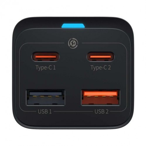 Baseus Travel Charger GaN3 Pro Quick wall charger C+C+U, PD3.0, QC4.0 +, AFC, FCP, SCP, PPS, MTK, (with Type C Type C cable 1m) 65W, Black EU (CCGP040101) DA2122221-017