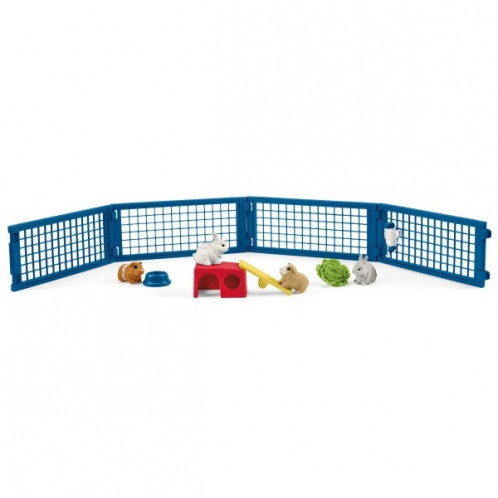 Schleich Vie à la ferme 42500 Cabane p. lapins &cochons d'Inde 488280-014