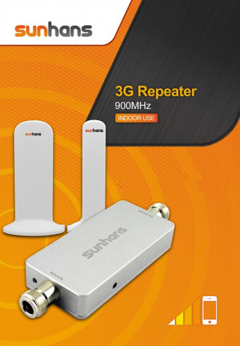 Sunhans Booster / répéteur de signal mobile 900 Mhz voix + données 300m² SUN3G900M01-01