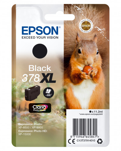 Epson noir Claria Photo HD 378 XL T 3791 322940-04