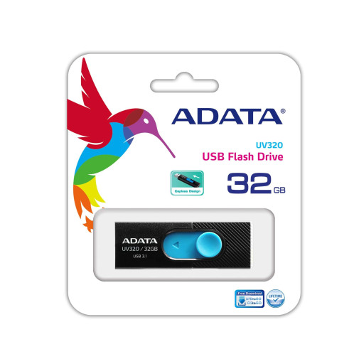 ADATA USB 3.2 AUV320 noir 32GB AUV320-32G-RBKBL 197831-04