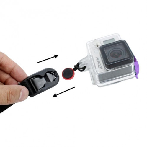 TMC Quick Release Poignet de manchette pour appareil photo GoPro HERO 4 / 3+ / 3/2/1 Caméra, longueur max.: 22cm (Noir) ST321B8-00