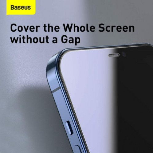 Baseus iPhone 12 Pro Max 0.3 mm Full-glass Tempered Glass (2pcs) White (SGAPIPH67N-LS02) DA147469-011
