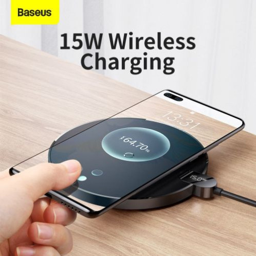 Baseus Wireless Charger Gen 2 Digital LED Display, 15W, Black (CCED000001) DA991903-017