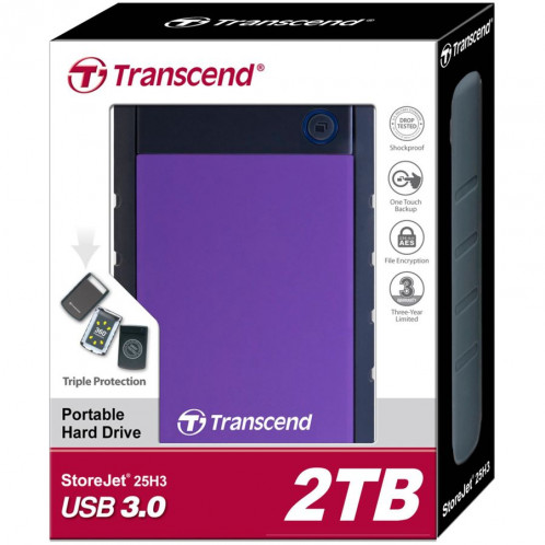 Transcend StoreJet 25H3 2,5 2TB USB 3.1 Gen. 1 760340-04