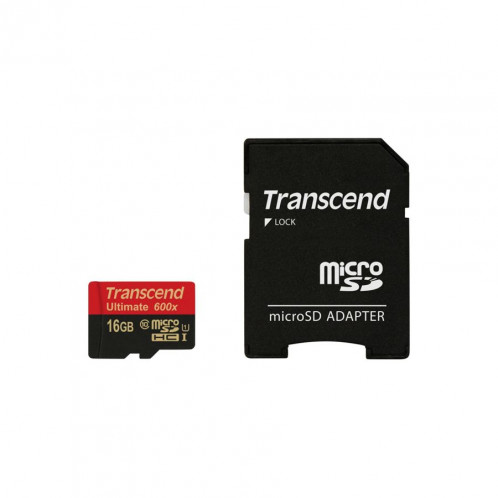 Transcend microSDHC MLC 16GB Class 10 UHS-I 600x + adapt. SD 680806-03