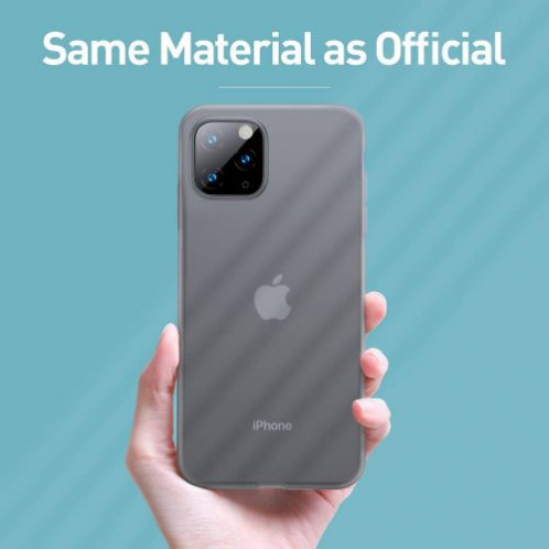 Baseus iPhone 11 Pro Max case Jelly Liquid Silica Gel Protective Transparent Black (WIAPIPH65S-GD01) DA021398-012