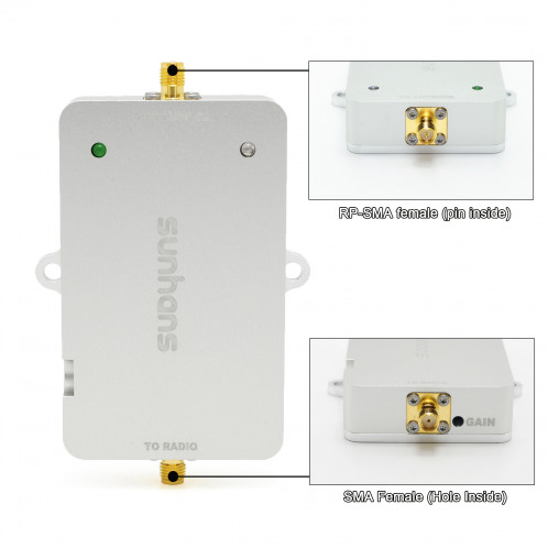 Sunhans Booster / Répéteur de signal LORA 1W 868MHz 30dBm SH08Gi1000-08